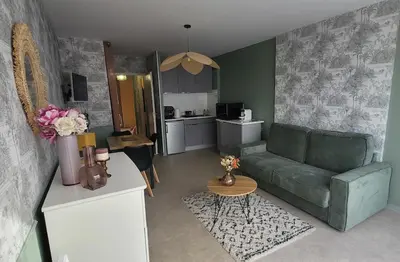 Cuisine ou kitchenette dans l'établissement Appartement 5 couchages à Calvi