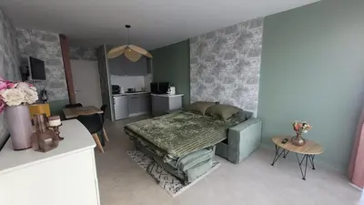 Cuisine ou kitchenette dans l'établissement Appartement 5 couchages à Calvi