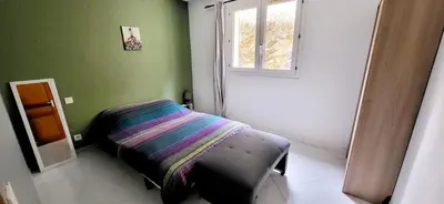 Un ou plusieurs lits dans un hébergement de l'établissement Appartement vue mer, pietranera