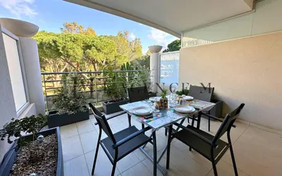 Balcon ou terrasse dans l'établissement Studio Bis Rivages 100m de la plage, lumineux