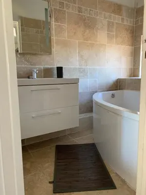 Salle de bains dans l'établissement Appartement en centre ville