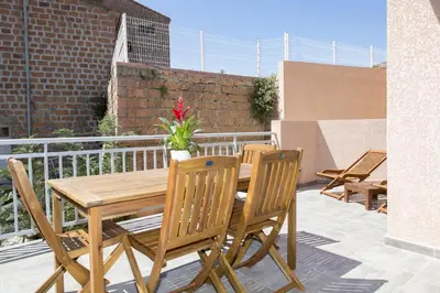 Balcon ou terrasse dans l'établissement Résidence Hotelière Capu Seninu