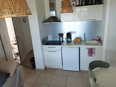 Cuisine ou kitchenette dans l'établissement T2 Waterfront Linguizzetta