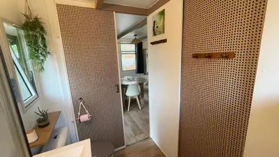 Plan de l'établissement Chalet climatisé en Haute-Corse 500m plage - camping Marina di Sorbo