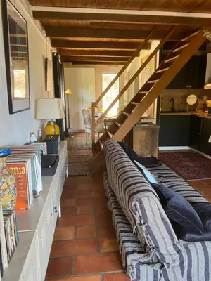 Coin salon dans l'établissement Appartement cosy Vico