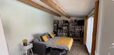 Coin salon dans l'établissement Appartement en Corse