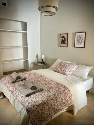Un ou plusieurs lits dans un hébergement de l'établissement Appartement Bastia centre ancien