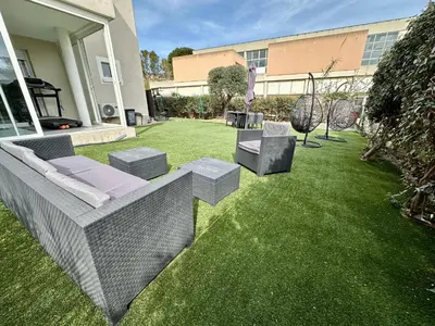 Jardin de l'établissement Appartement Cardellina Jardin & Ville