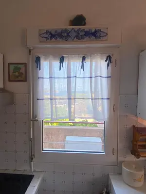 Salle de bains dans l'établissement Trilocale vista mare
