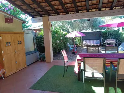 Terrasse ou espace extérieur de l'établissement Corse-San Giuliano-maison- 2 mn de la plage