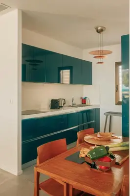 Cuisine ou kitchenette dans l'établissement Elegant Architect-Designed Home In Upper Corsica