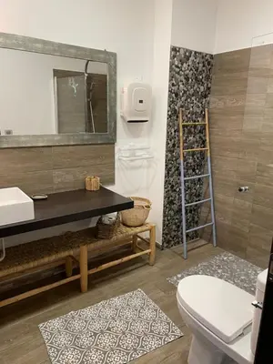 Salle de bains dans l'établissement Villa Petrera