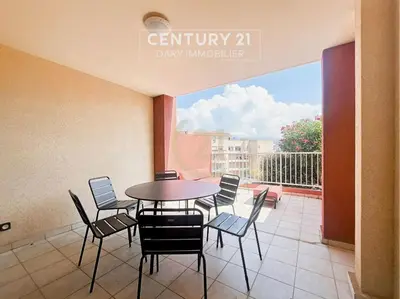 Balcon ou terrasse dans l'établissement Calvi T2 les Jasmins proche centre