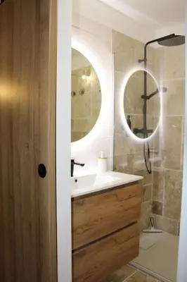 Salle de bains dans l'établissement Terra Corsa Duplex T2