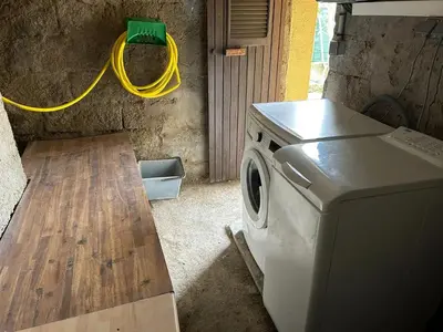 Cuisine ou kitchenette dans l'établissement Appartement convivial à Marignana, proche de la nature
