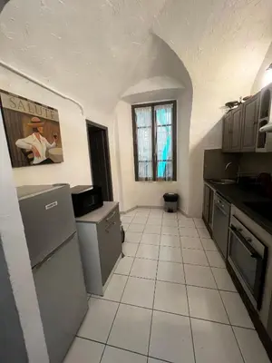 Cuisine ou kitchenette dans l'établissement Joli T3 dans le centre de Bastia