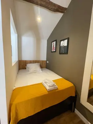Un ou plusieurs lits dans un hébergement de l'établissement Cap sur la mer - casa Paoli