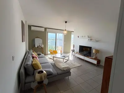 Coin salon dans l'établissement Evasion ensoleillé à 5 minutes de Bastia