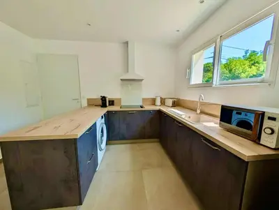 Cuisine ou kitchenette dans l'établissement Villa Antonia