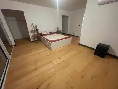 Un ou plusieurs lits dans un hébergement de l'établissement Villa de luxe Piscine 5 chambre