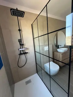 Salle de bains dans l'établissement U Mandriolu