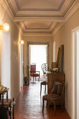 Coin salon dans l'établissement Appartement dans le Cap Corse - Canari