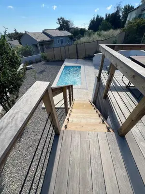 Balcon ou terrasse dans l'établissement Petite villa cocooning