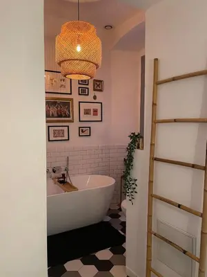Salle de bains dans l'établissement Appartement au charme de l'ancien