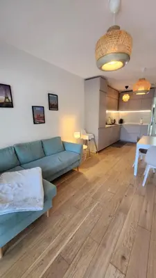 Coin salon dans l'établissement Appartement Calvi, Cœur de ville, plage à 300 m
