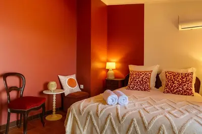Un ou plusieurs lits dans un hébergement de l'établissement Villa Caline, 4 chambres, lotissement calme et proche mer