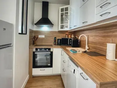 Cuisine ou kitchenette dans l'établissement Amazing views