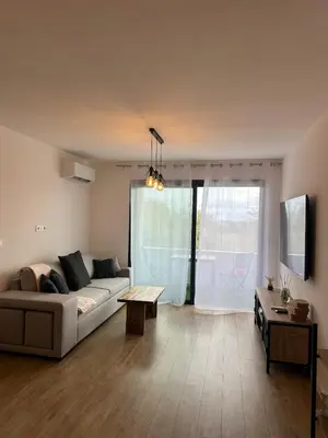 Coin salon dans l'établissement Appartement T2 calme et paisible Vescovato