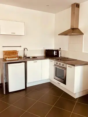 Cuisine ou kitchenette dans l'établissement Casa San Martinu