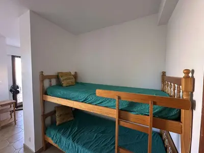 Un ou plusieurs lits dans un hébergement de l'établissement Studio 1 pièce 4 couchages L'ILE-ROUSSE