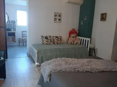 Coin salon dans l'établissement Villa LICCIA