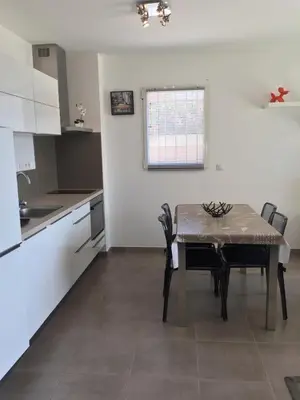 Cuisine ou kitchenette dans l'établissement Appartement vue mer centre