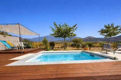 Piscine de l'établissement Villa Pietralba - Piscine privée & vue montagne - Proche Calvi ou située à proximité