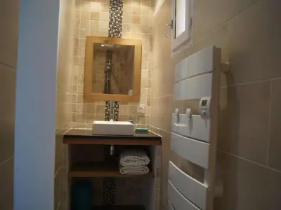 Salle de bains dans l'établissement Holiday Home Casa Alimea mit Spa und herrlichem Meerblick by Interhome