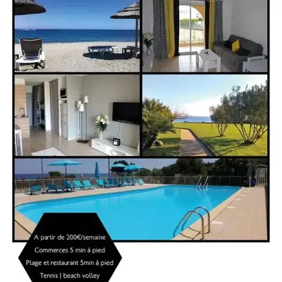 Studio piscine et plage