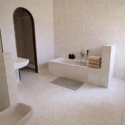 Salle de bains dans l'établissement Chambres de charme - 4 chambres indépendantes et 3 salles de bains
