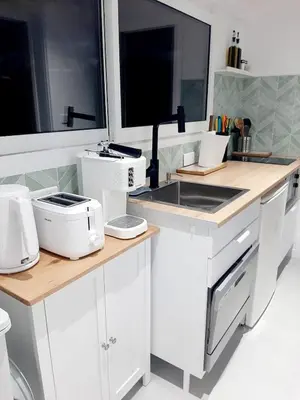 Cuisine ou kitchenette dans l'établissement Estancia el Sauce