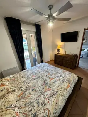Un ou plusieurs lits dans un hébergement de l'établissement Appartement vue mer - Île Rousse, Corse