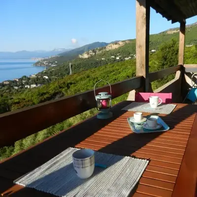 Casa Onda Di Luna Maison avec vue mer panoramique à Erbalunga