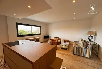 Coin salon dans l'établissement L'Alivu Apprt 2 chambres