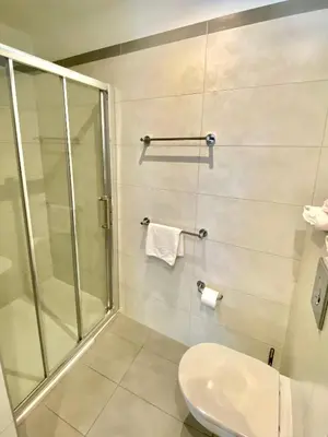 Salle de bains dans l'établissement Hotel Belvedere