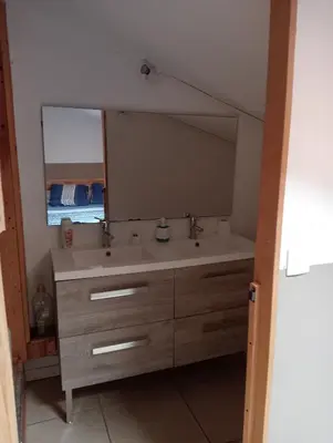 Salle de bains dans l'établissement Berbi Rosse