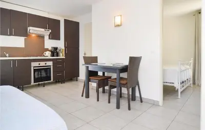 Cuisine ou kitchenette dans l'établissement Nice Apartment In Moriani Plage