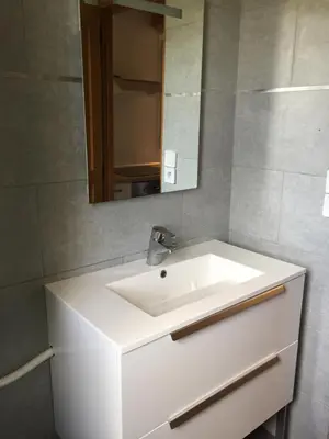 Salle de bains dans l'établissement Studio Pinzali Avec Mezzanine