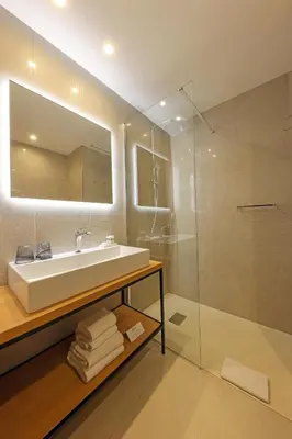 Salle de bains dans l'établissement Hotel Onda