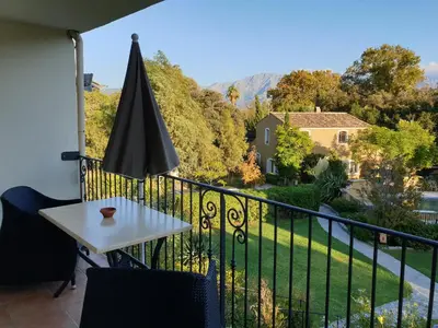 Balcon ou terrasse dans l'établissement Résidence Le Home